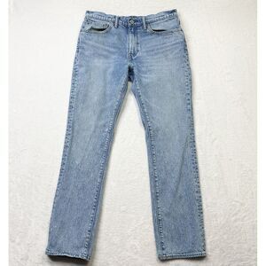 Levis 511 Jeans Mens 34x32 Light Blue‎ Stonewash Slim Fit Measures 32x29